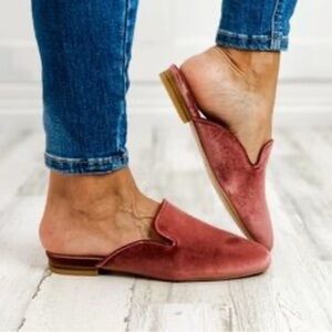 Corkys Velvet Rose Mules